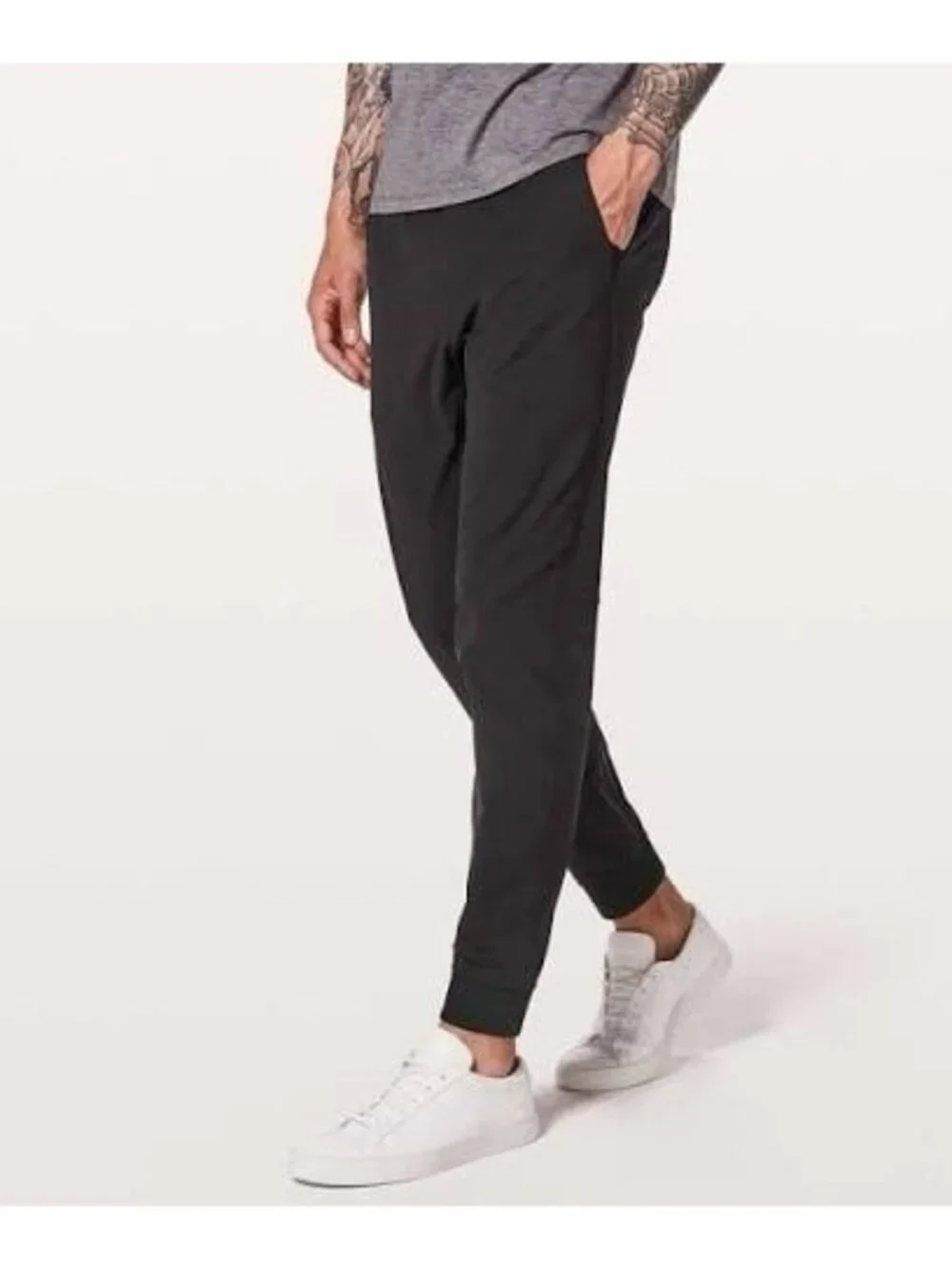 Lululemon Joggers Men’s S Small Black ABC Warpstreme Elastic Waist Tapered Pants